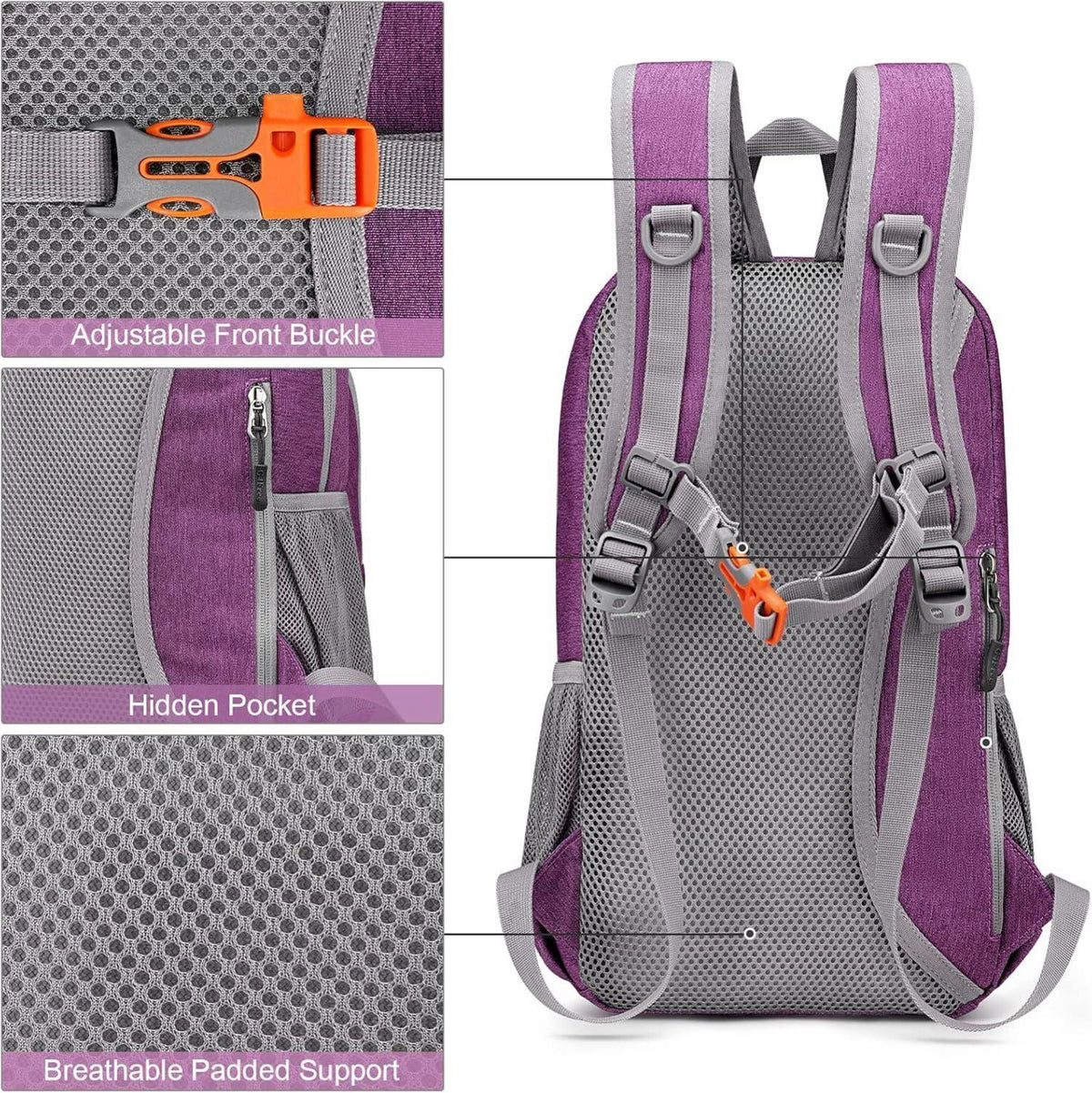 Ultraleichter 10L Wasserdichter Damen Tagesrucksack Wandern Camping Wander in