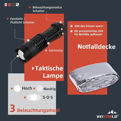Survival Kit Geschenk für Männer Outdoor Ausrüstung Camping