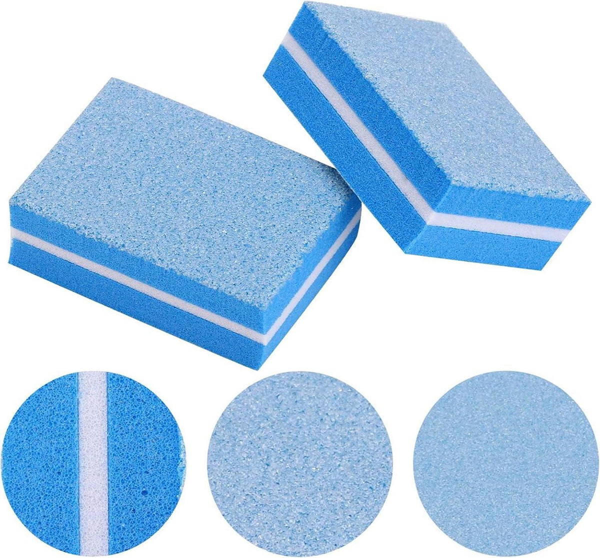 Mini-Nagelpolierblöcke 100 Stück 180/100 Blau waschbar Nagelpflege