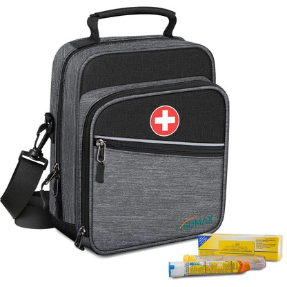 Medikamenten Tasche mit Insulin Kühltasche & Notfallkarte