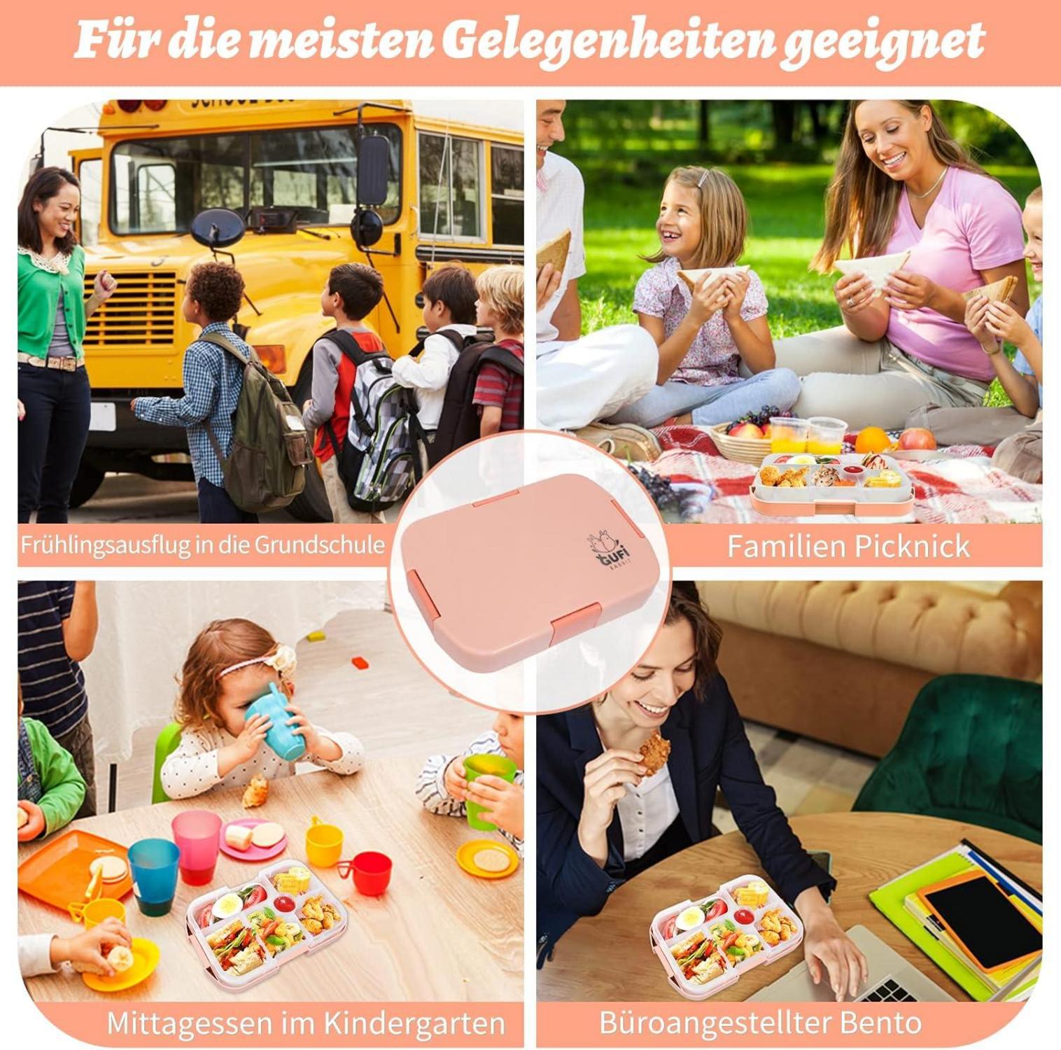 Kinder-Lunchbox Bento-Box mit 6