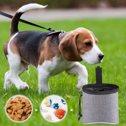 Leckerlibeutel Hundetraining Futterbeutel Kotbeutelspender Grau