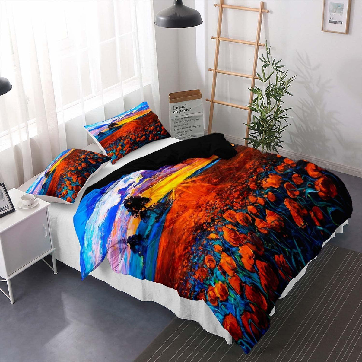 Sonnenblumen Bettwäsche Set 220x240cm für Kinderzimmer