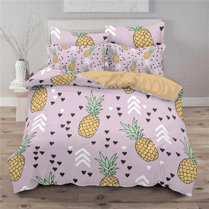 Ananas Bettwäsche Set 220x240cm - Tropisch & Ultraweich