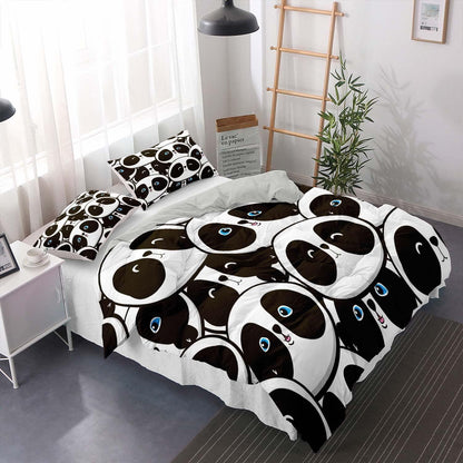 Panda Bettwäsche Set Kinder – 155x220cm + 80x80cm