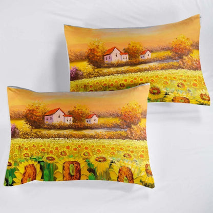 Sonnenblumen Bettwäsche Set 220x240cm für Kinderzimmer