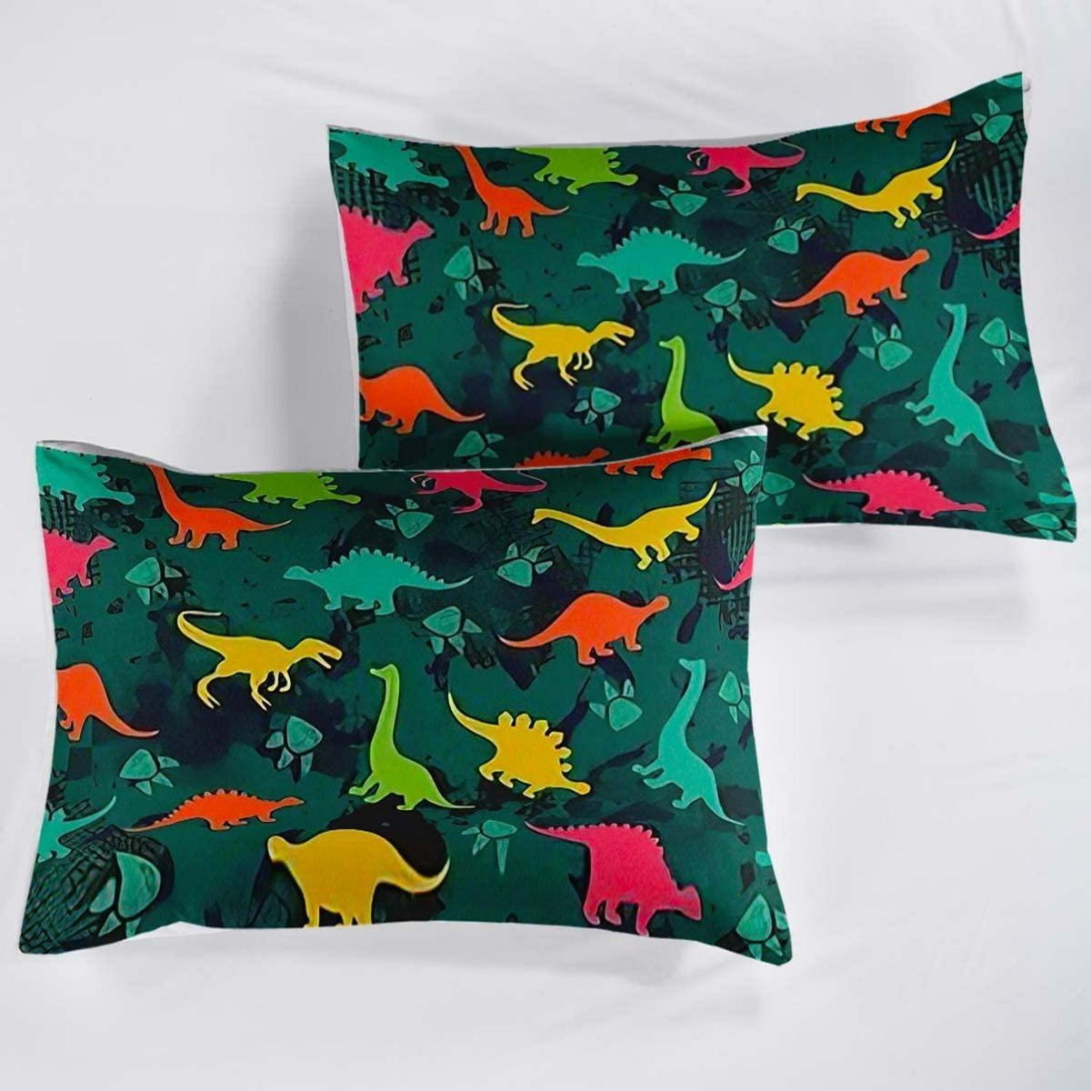 Cartoon Dino Bettwäsche Set 155x220cm – Kuscheliger Kinderbettdruck