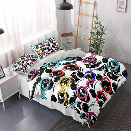 Panda Bettwäsche Set Kinder – 155x220cm + 80x80cm