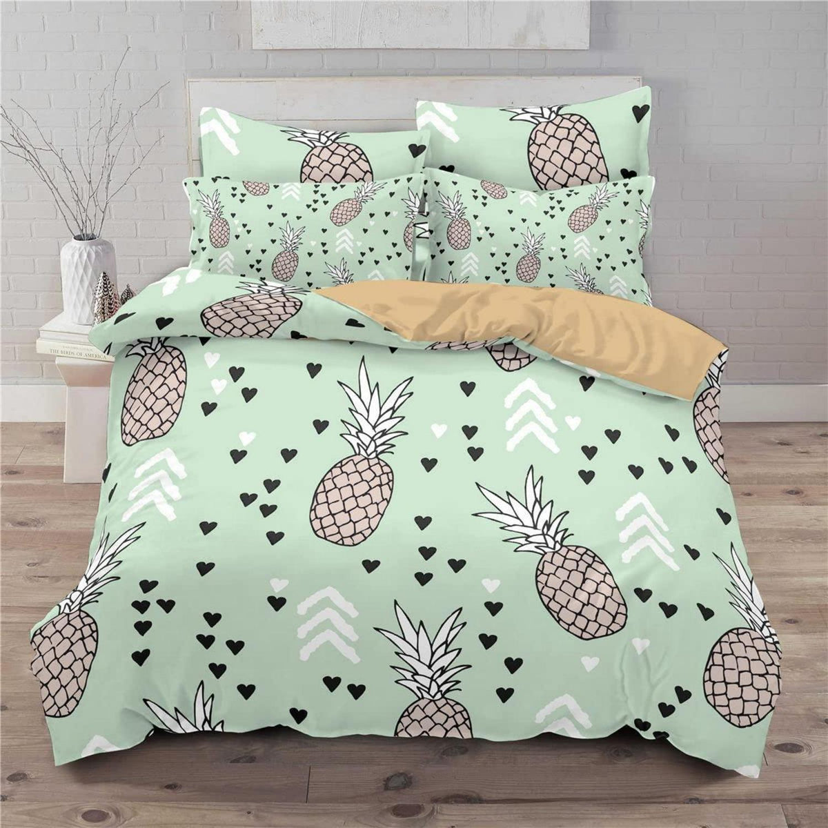 Ananas Bettwäsche Set 200x220cm - Tropisch & Ultraweich