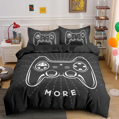 Gamepad Bettwäsche Set 155x220cm – Videospiel Betten Set für Kinder