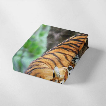 Tiger Druck Bettwäsche Set 200x220cm + 2 Kissenbezüge