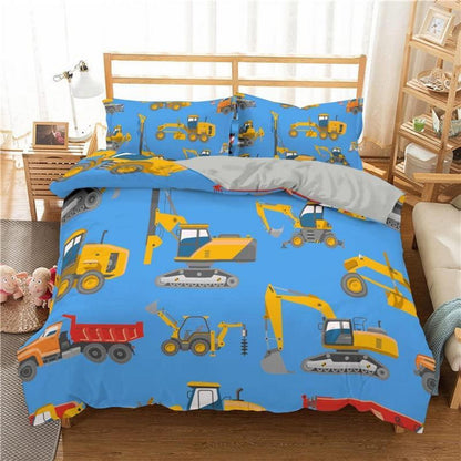 Blaues Bettwäsche-Set 155x220cm mit Kissenbezug – Superweiche Mikrofaser