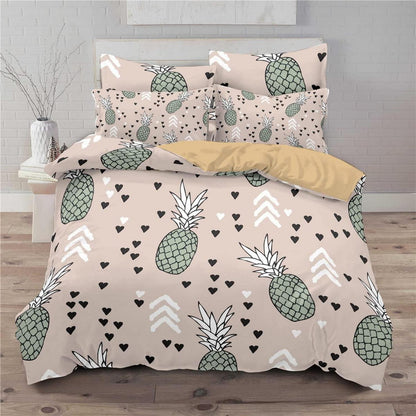 Ananas Bettwäsche Set 200x220cm - Tropisch & Ultraweich