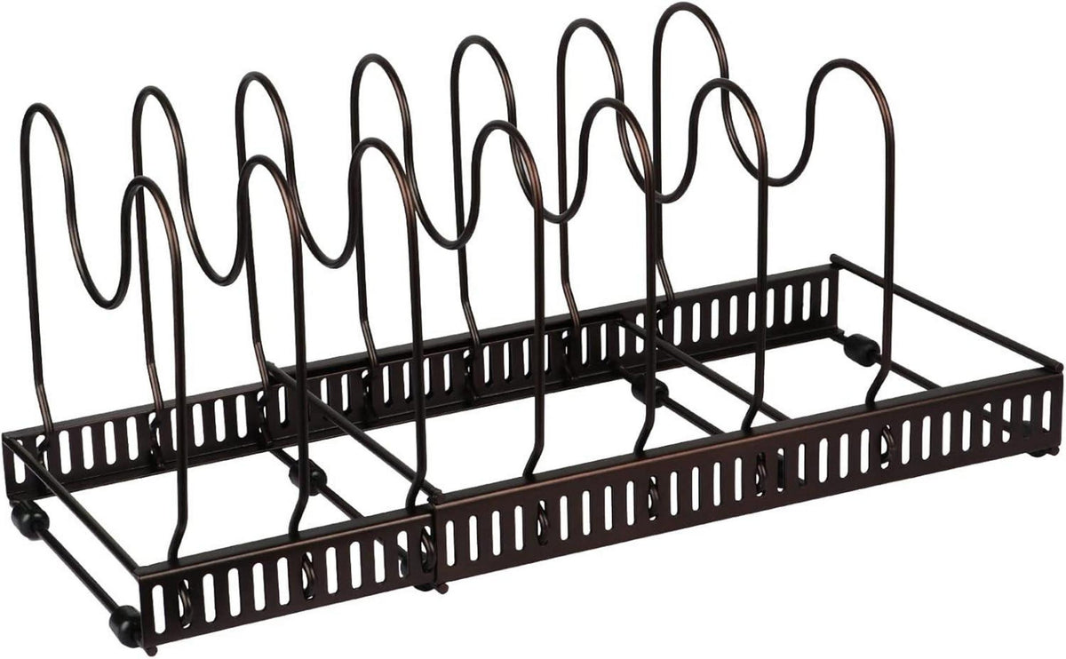 Pfannen- und Deckel-Organizer für die Küche 7-Teiler Rot Bronze