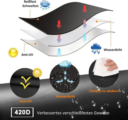 Abdeckung Gartenmöbel 420D Oxford Schwerlast Wasserdicht UV-Beständig