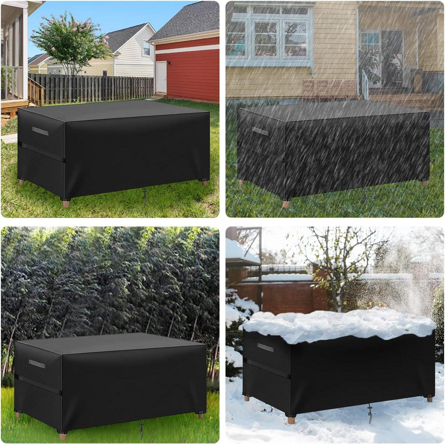 Abdeckung für Gartenmöbel 420D Oxford Wasserdicht Winddicht UV 172x73x96cm