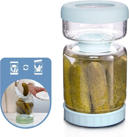 Glas Einmachglas Sieb Deckel 1L Olive Container Pickle Olive Kimchi
