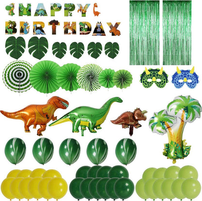 Dino Party Dekoration Set Happy Birthday Luftballons