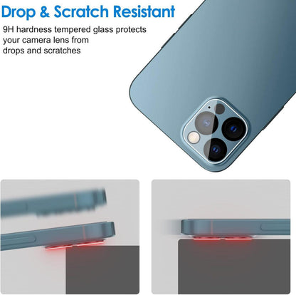 Kameraschutz iPhone 12 Pro Max 6,7 Zoll 9H Gehärtetes Glas Klar Anti-Kratzer