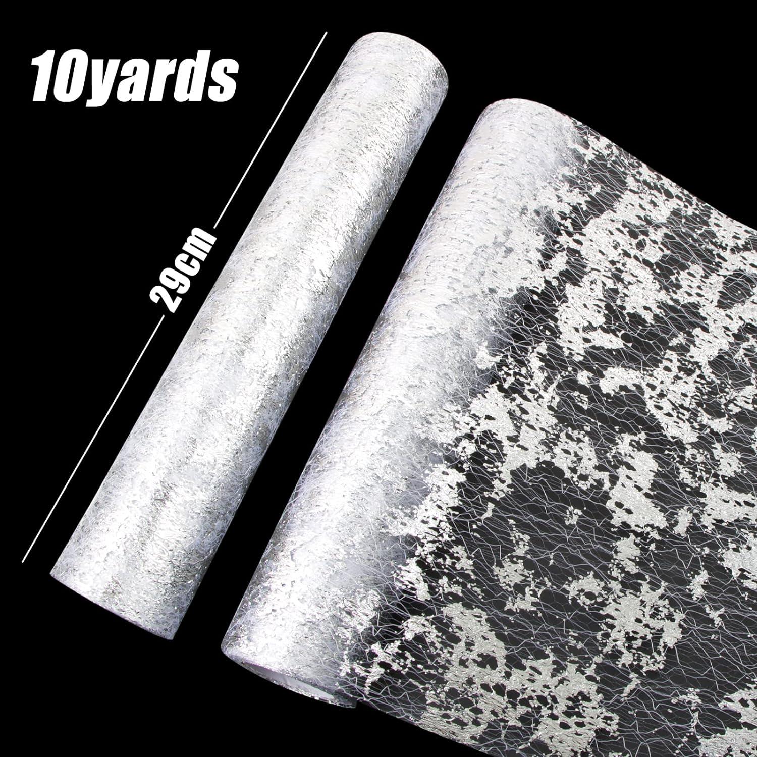Tischläufer Silber Glänzend 29cm x 9m Polyester für Hochzeit