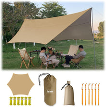 Outdoor Camping Tarp Zelt Ultraleicht Wasserdicht Großes Hexagon