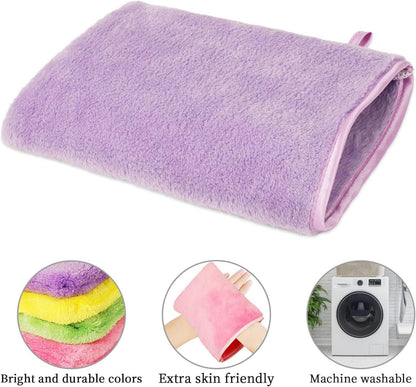 Mikrofaser Waschhandschuhe 10er Set Flanell Bad Spa Tuch