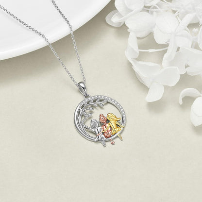 Schwestern Halskette "Always My Sister Forever My Friend" 925 Silber