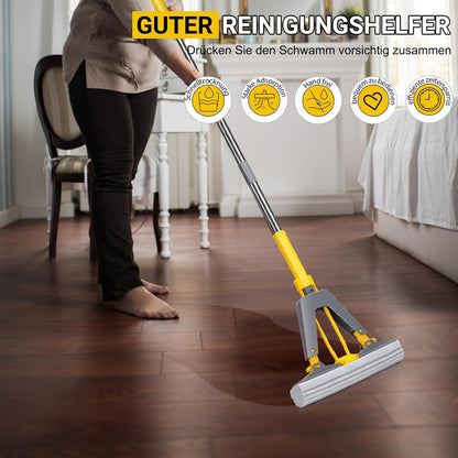 3er PVA Schwamm Wischmopp Set für Fliesen Laminat Hartholz