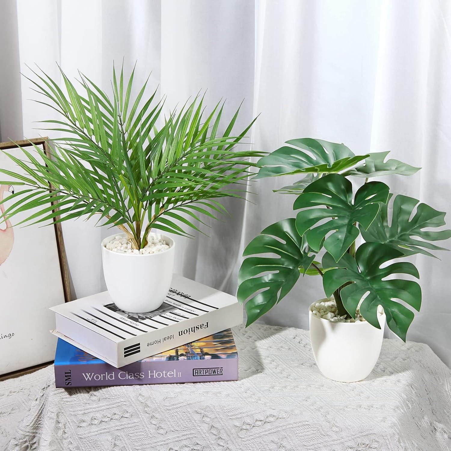 Künstliche Pflanzen im Topf 4er Set 40cm SOGUYI Wohnzimmer Dekoration