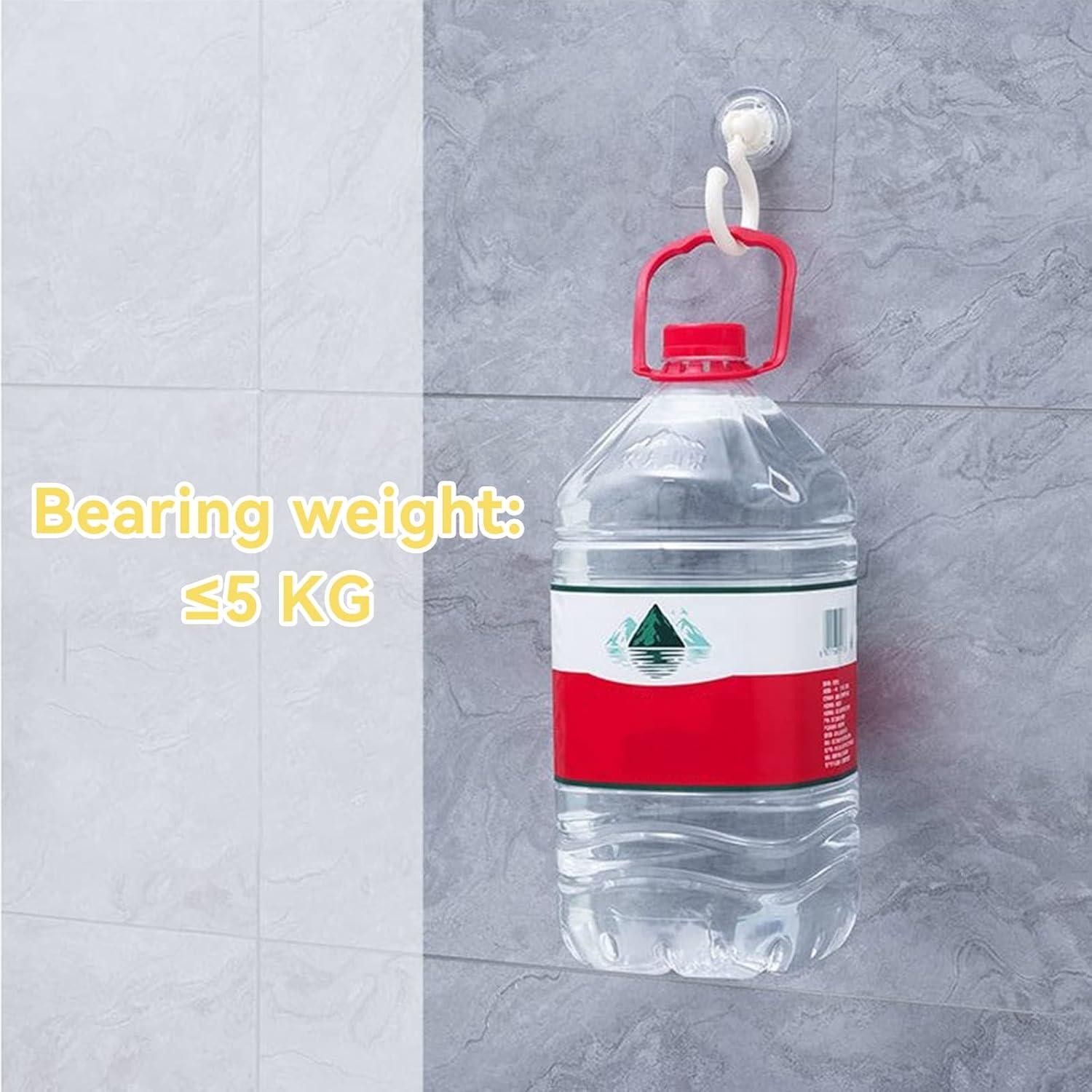 Weysoo Selbstklebende Deckenhaken 6 Stück Transparent Wasserdicht