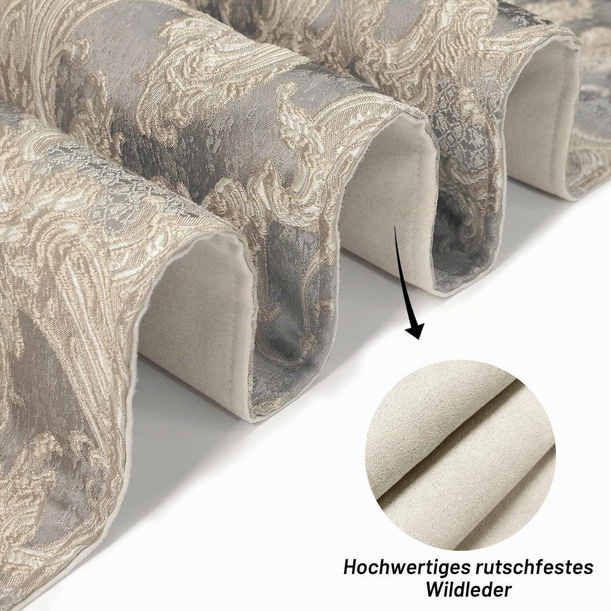 Platzsets 6er Set Hellgrau | Abwaschbare Tischsets 30x45cm
