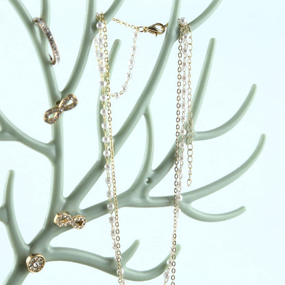 Juwelier-Ständer mit Geweih Ornamenten Schublade Kristallgriff