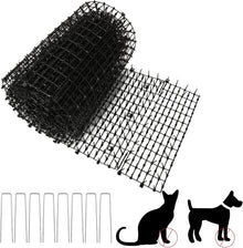 Dornengitter Katzenabwehr Matte Garten 30x400 cm Schwarz