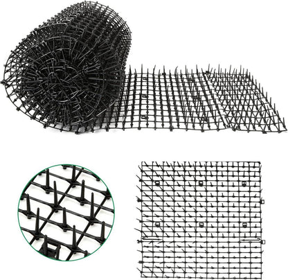 Dornengitter Katzenabwehr Matte Garten 30x400 cm Schwarz