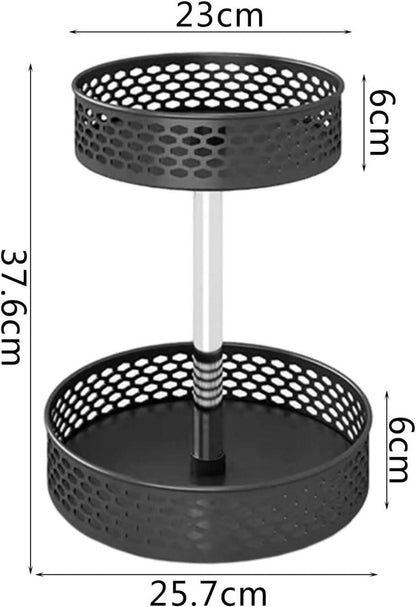 Drehteller Gewürzregal 360° Organizer Küche Kühlschrank Stehend