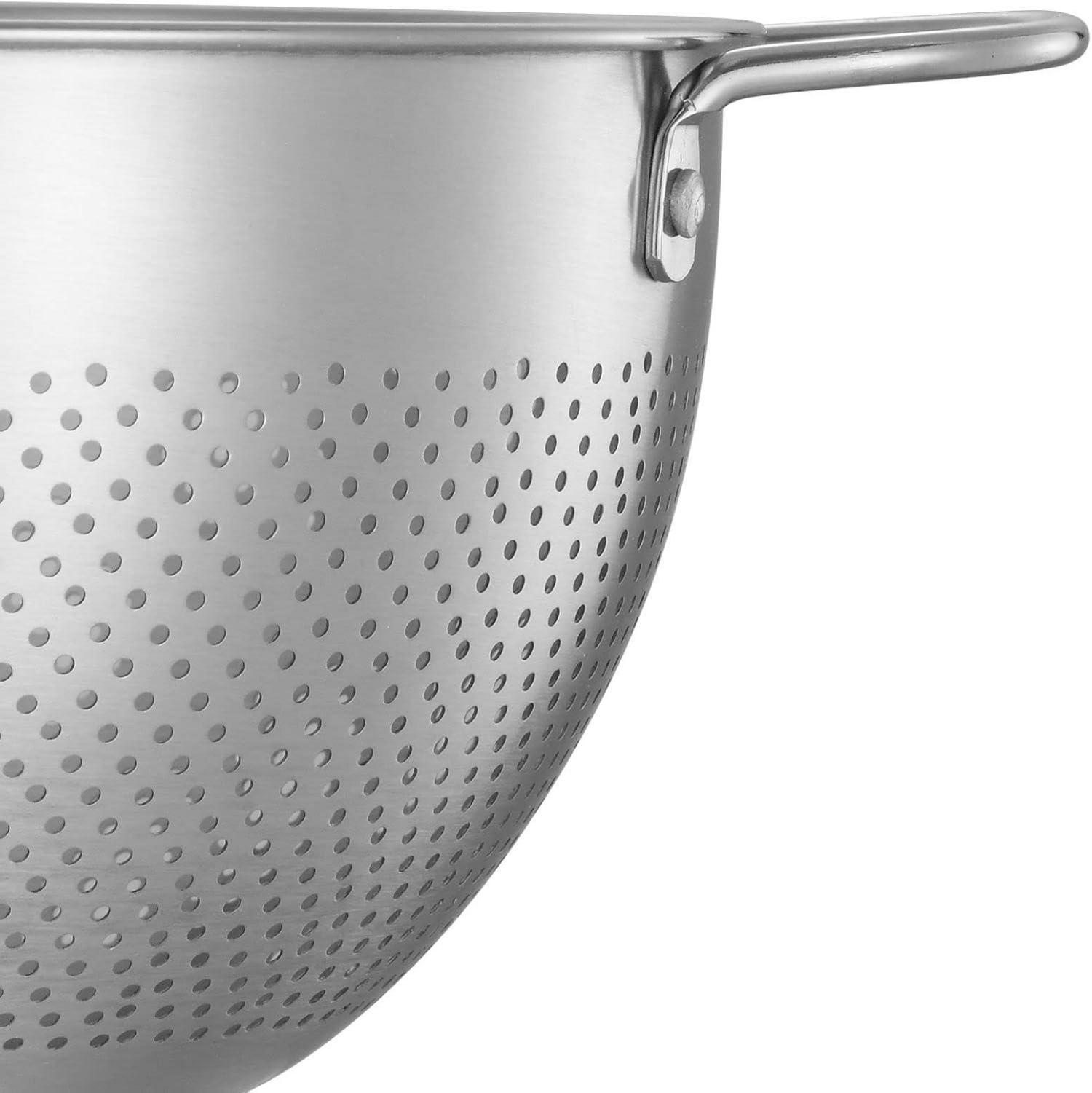 Edelstahl Seiher mit 2 Griffen 24cm Küchensieb