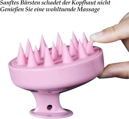 Silikon Kopfhaut Massagebürste Scalp Massager Peeling Haarwachstum