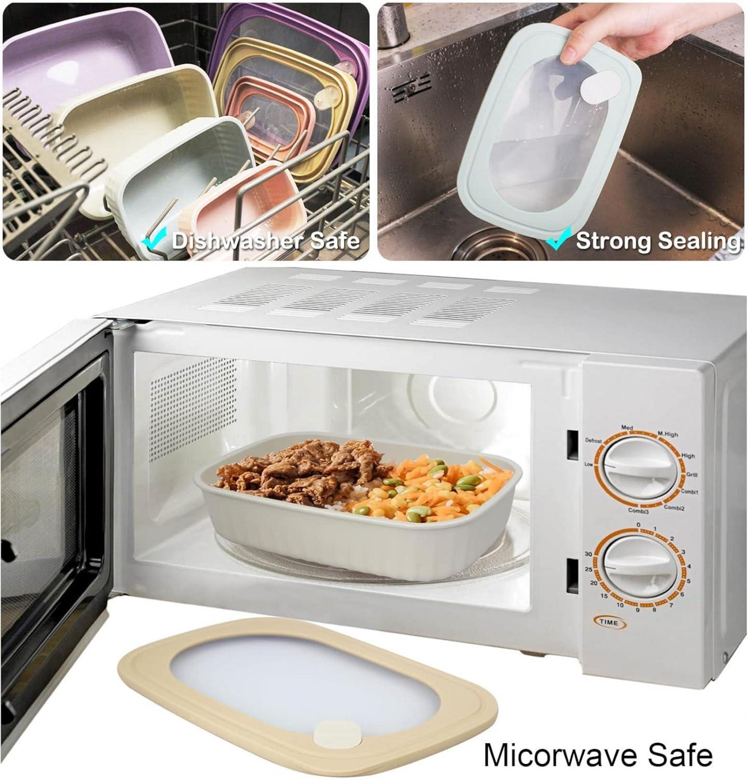 Frischhaltedosen Set Kunststoff BPA-frei Stapelbar 380/850/1600/2850ml
