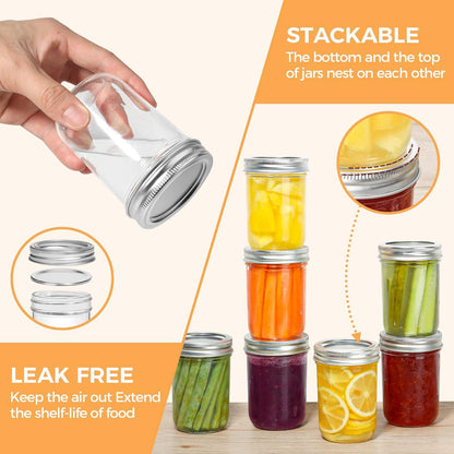 Einmachgläser 250ml 8er Set Vorratsgläser Marmeladengläser