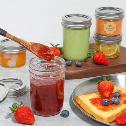 Einmachgläser 250ml 8er Set - Vorratsgläser Marmeladengläser mit Deckel