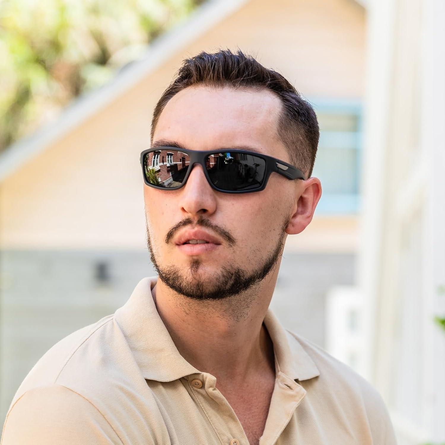 Polarisierte Sport Sonnenbrille Herren Damen Set 2 Stück