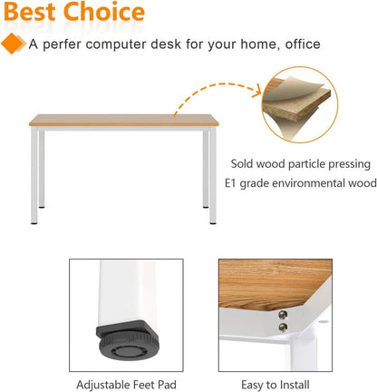 Computertisch Schreibtisch Home Office PC-Tisch Teak