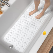 Badewannenmatte rutschfest extra lang 101x40cm Weiß