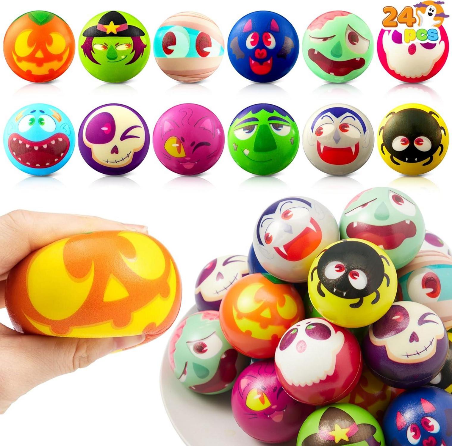 Halloween Stressbälle 24 Stück Squishy Party Favors