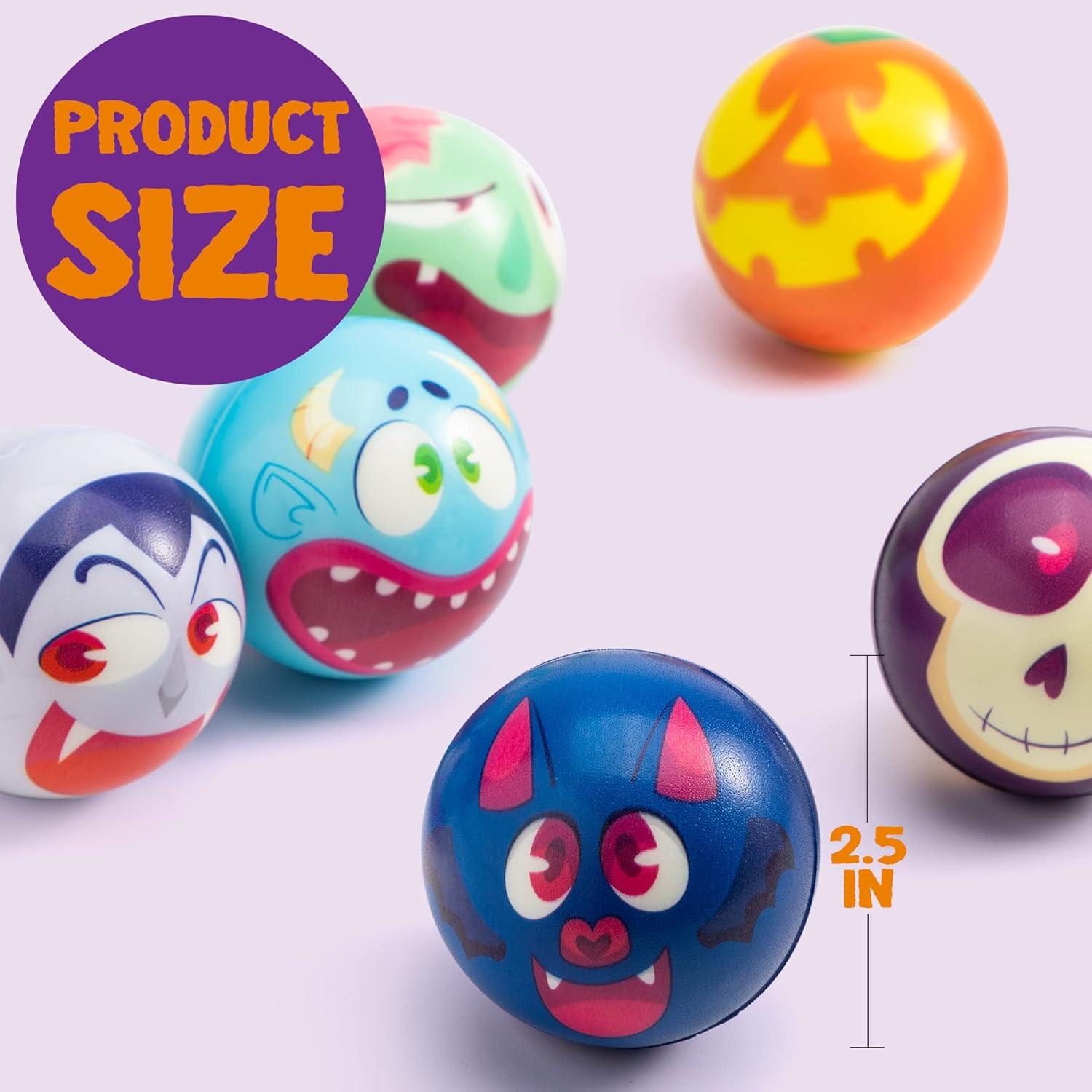 Halloween Stressbälle 24 Stück Squishy Spielzeug für Party Favors