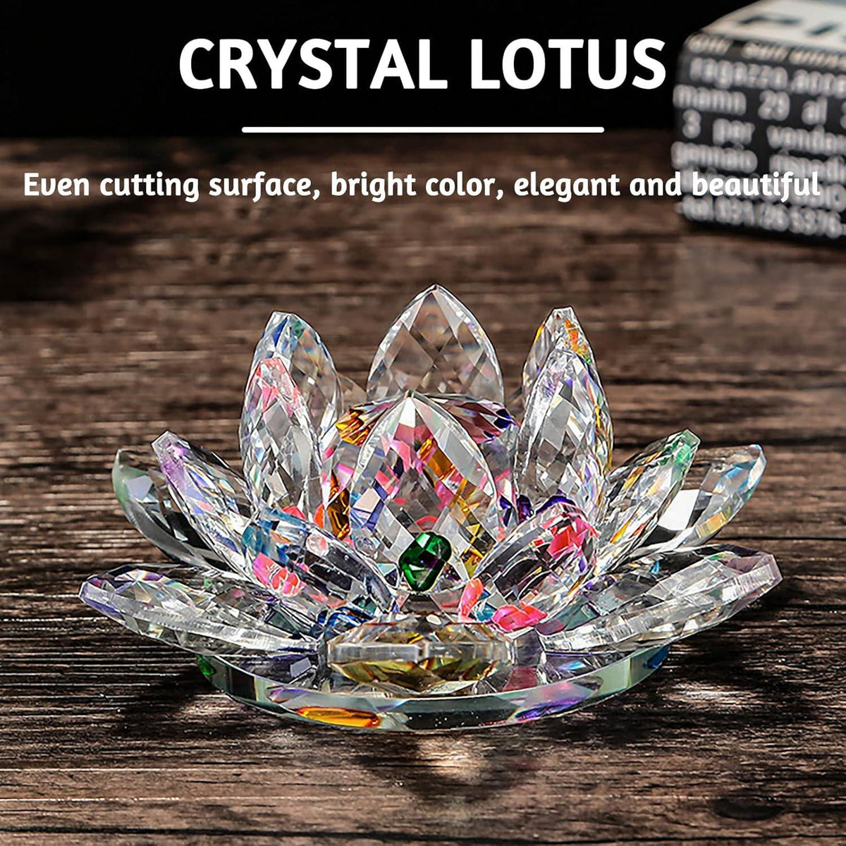 Cisolen Kristall Lotus Blume Kristallglas Lotusblüte Deko