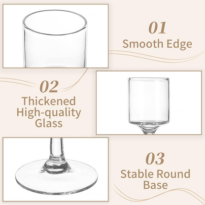 Teelichthalter Glas Kerzenständer Hochzeit Deko 6er Set