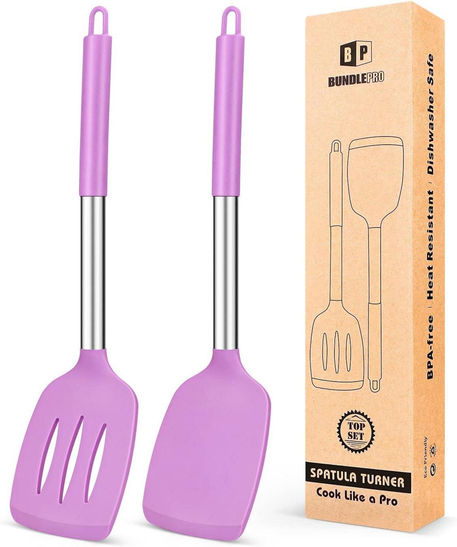 Silikon Pfannenwender Set Antihaftbeschichtet BPA-frei