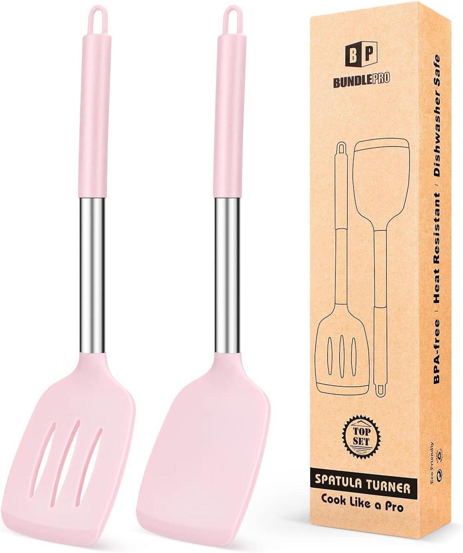 Silikon Pfannenwender Set Antihaftbeschichtet, BPA-frei