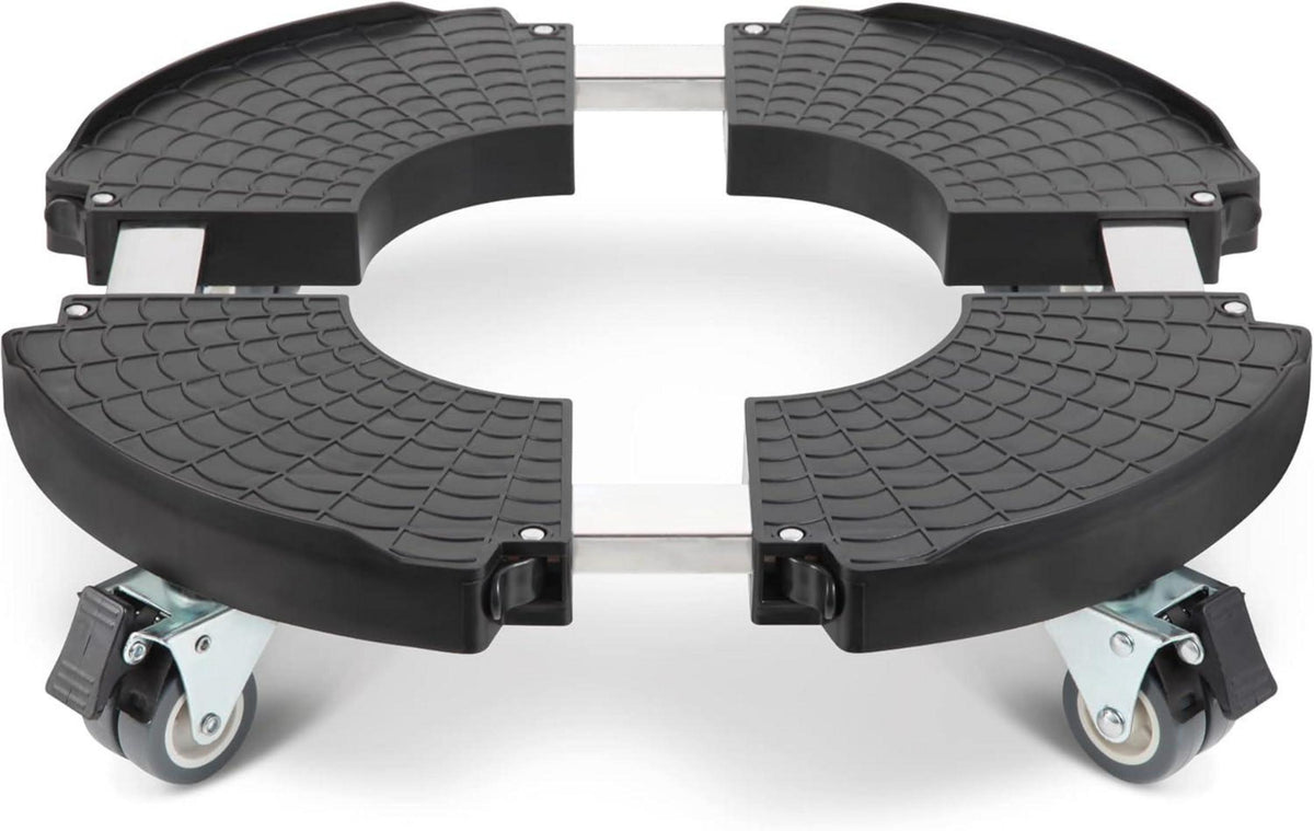 Pflanzenroller Rund Ø 40-54cm Tragkraft 200 KG Schwarz 1 Pack